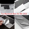 أغطية لوحة المفاتيح لـ MacBook Air 13 M2 A2681 Protect Film Palms Guard Covertrackpad /Body Protect Skin 221103