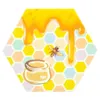 Kitchen Tools Silicone Mat Colorful Patterns Hexagon Shape Oil Smoke Mat Smoking Accessories