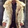 Futro męskie Faux Fur Pfhq Big Lapel Faux Furt Fash Fashion zagęszcza ciepłe pluszowe luksusowe modne modne kieszenie na guziki na zewnątrz Nowe 2022 Casual T221102