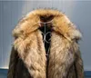 Pêlo de pele fúx ful pfhq 2022 Inverno novo masculino masculino Faux Mink para casaco de pêlo colarinho longo