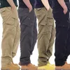 Männer Hosen Männer Cargo Männlich Overalls Casual Mann Männer Multi-Tasche Lose Hosen Gerade Bein Jogger Für