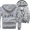 Herrenjacken ECG Pi Winterjacke Streetwear Männer Warm verdicken Reißverschluss Hoodies Camouflage Fleece Hoodie Übergroße Sweatshirts mit Kapuze