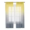 Rideau 2 pièces dégradé de couleur rideaux en Voile transparent pour chambre El Pastoral rustique fenêtre française écran drapé panneau Tulle