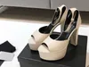 RealFine Shoes Jodie Platform 14,5 cm hög häl sandalpumpar för kvinnor storlek 35-41