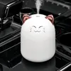 Nachtlichter 250 ml USB-Luftbefeuchter tragbarer Mini-Aroma-Diffusor für ätherische Öle Nebelspray mit LED-Lampe für Zuhause und Auto