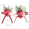 Fiori decorativi sposo sposa toracs fiore corsage da damigella d'onore set da matrimoni decorazioni per feste di nozze fai -da -te boutonniere abita