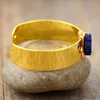 Strand Gothic Gold Plated Bracelet Jewellery Natural Stone Beads Wire Wrap Bracelets Reiki Jewelry Dropship Gifts