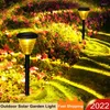 Solar LED Lawn Light Outdoor Waterproof RGB Color Changing Pathway Lamp Decor för trädgårdslandskap Begravd gårdsbelysning