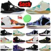 2023 With Sock Tag Kyrie 8 mens basketball shoes Fire and Ice Keep Sue Fresh Aluminum men trainers sports sneakers runners size 40-4 og designer shoes