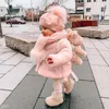 Jackets 2022 Fashion Baby Girl Boy Winter Jacket Dik Lamb Wol Infant Peuter Kind Warm schapen Like jas schattig katoen uit het oog