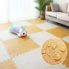 Tapetes de juego Bebé Espuma EVA Gimnasio Rompecabezas Estera de madera Enclavamiento Ejercicio Azulejos Alfombra de arrastre y alfombra para niños Juego Actividad Piso suave 221103