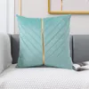 Travesseiro decorativo capa de veludo design capas plissadas fronha para sala de estar luxo de alta qualidade