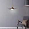 Hanglampen Noordse zwarte walnootlampenkroonluchter voor homestay Restaurant Bar Koffie Bedcorrider Verlichtingsdecoratielamp