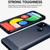 Casos telefônicos de textura escovada para Google Pixel 7 3 6 Pro 6a 5 2 xl 4 4a 5g pixel6 5a 3a 3xl 6pro capa de fibra de carbono capa de luxo