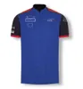 F1 Team Version Car Fan Racing Suit Män och kvinnor Summer Red Short-Sleeved T-shirt bilfläktbil snabbtorkande kläder Polo Customizat