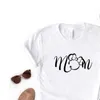 Mãe Prinha Bow Print Tops Tops Hipster Funny T-Shirt Lady Yong Girl 6 Color Top Tee ZY-699