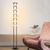 Floor Lamps Vintage Tripod Light Reading Lamp Red Wrought Iron Feather Glass Ball