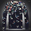 Men's Sweaters Chinese Style Swallow Pattern 3d Printing Streetwear Knit Sweater Spring 2022 Quality Soft Smooth Elastic Men M-XXXL