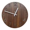 Orologi da parete Orologio da 12 pollici Cucina silenziosa senza ticchettio in legno con luci notturne per soggiorno con decorazioni per la casa per interni/esterni