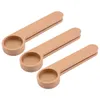 Wood Spoons Coffee Scoop With Bag Clip Tablespoon Solid Beech Wooden Measuring Scoops SN91