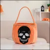 Other Festive Party Supplies Halloween Decorations Simation Pumpkin Print Basket Skl Grie Bat 23 Years Tote Bucket Candy Drop Deli Dhspv