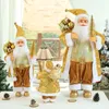 زينة عيد الميلاد 2022 سنة Big Santa Claus Doll Children Tree Tree For Home حفل زفاف لوازم 40/00/00 سم 1pcs