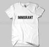 Listy imigrantowe Drukuj Kobiety T Shirt Casual Funny For Lady Top Tee Tumblr Hipster