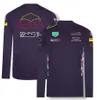 T-shirt de pilote d'équipe de Formule 1 2022 F1 Suisse de course T-shirts à manches longues Motorsport Summer O Nerk Breathable T-shirt Motocross Jersey