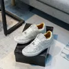 2022 Luxury Mens Fashion Piattaforma bianca Designer di alta qualità Sneaker in vera pelle Scarpe casual piatte odM0001 adasdawdasdasdawsd