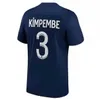 Player 30 10 Mbappe 7 Hakimi Sergio Ramos Wijnaldum PSGS Soccer Jerseys 21 22 23 Maillots Football Shirt 2021 2022 2023 Men Kids Kit Sets