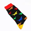 Men's Socks High Quality Men's Happy 35 Color Animal Diamond Cherry Combed Cotton Calcateines Largos Hombre