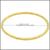 Boległa Boguczka 5pcs/partie Złoty Kolor okrągły bransoletki dla mężczyzn Kobiety moda biżuteria Big rozmiar bransoletki