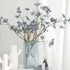 装飾的な花豪華な人工ブルーベリーブランチ偽のクランベリーウェディングポグラル小道具パーティーの装飾
