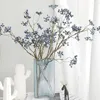 Dekorativa blommor Lyxiga konstgjorda bl￥b￤rgrenar Fake Cranberry Wedding Pography Pest Party Decor