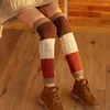 Frauen Socken Japanische Warme Wolle Bein Abdeckung Pile Socke Jacke Herbst Und Winter Mode Lose frauen Stiefel