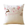 Pillow 44 44cm Cover For Sofa Couch Pink Decorative Cases Without Filling Christmas Decorations