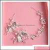 Acessórios para cabelos Luxuosos Cristal Pearl Butterfly Wedding Bridal Tiara Bands Hapters Bride Headpied Mulheres Jóias