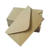 Emballage cadeau 40pcs Enveloppes en papier kraft classique Invitations Enveloppe de carte postale pour écrire des lettres