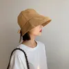 Berets Sun Hat emmer bassin Ademblage dop vlinderdas ontwerp UV -bescherming huid vriendelijke vrouwen reizen visserman