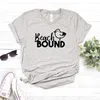 Plage lié oiseau femmes T-shirt décontracté Hipster drôle T-shirt dame Yong haut pour fille goutte