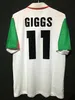 1976 1983 1982 1990 1993 Gales Wales Retro Soccer Jersey 1992 1994 1995 1996 1998 Giggs Hughes Home Away Saunders Rush Boden hastighet Vintage Green