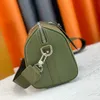 2022 New designer bags men women city keepall Shoulder bag mini handbag green pu Leather Keepall Travel tote pocket Everyday go out M21438 M21437