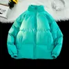 Heta försäljning vinter män 2023 streetwear hip hop solid fleece förtjockad varm mode parka harajuku plus storlek casual down jacka