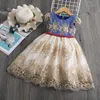 New Girls Dress Elegant Year Princess Children Party Dresses Wedding Gown Kids Clothes for Girl Birthday Partydress Vestido Wear