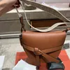 2022 حقيبة مصممة جديدة عالية المستوى لوي حقيبة العلامة التجارية بوابة المرأة المزدوجة مصغرة على الكتف حزام سرج واحد
