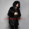 رجال الفراء فو جديد معطف متوسطة طويلة الترفيه mink تقليد الأزياء الأزياء غطاء المعطف على قمم T221102