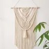 Decorative Figurines Macrame Woven Wall Hanging Bohemian Tapestry Cotton Tassels Exotic Wind Home Decoration Pendant