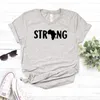 Africa Strong Print Women Tee Hipster Funny T-shirt Lady Yong Girl Top Drop Ship