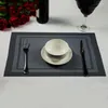 Tovagliette Tovaglietta Stile moderno Colore puro Design in PVC Accessori da cucina Bevanda per cena Pad Ciotola Tappetino per tazza Casa 45 30cm 1pz