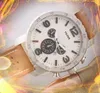 Top Model Luxury Quartz Watch 45mm Men Presidente Maschio Retro Big Calendar Dial a tutti i regi di orologi da polso super business popolari criminali reloj de lujo